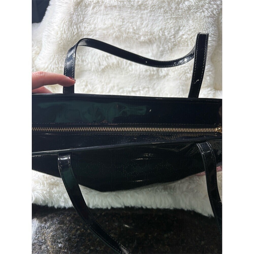 Kate Spade Harmony Metro Tote Womens Large Black Perforated Shoulder Bag - Picture 10 of 13